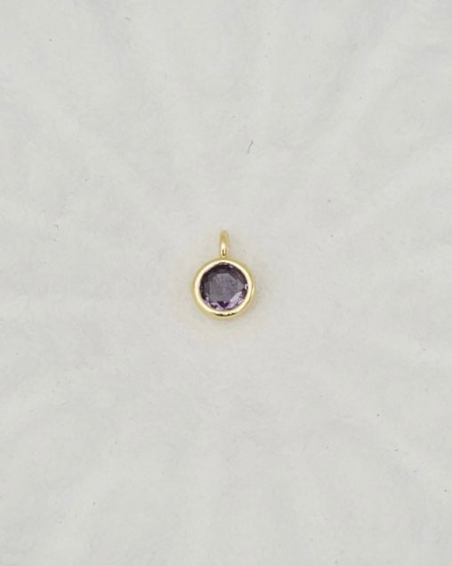 Purple Zircon Pendant