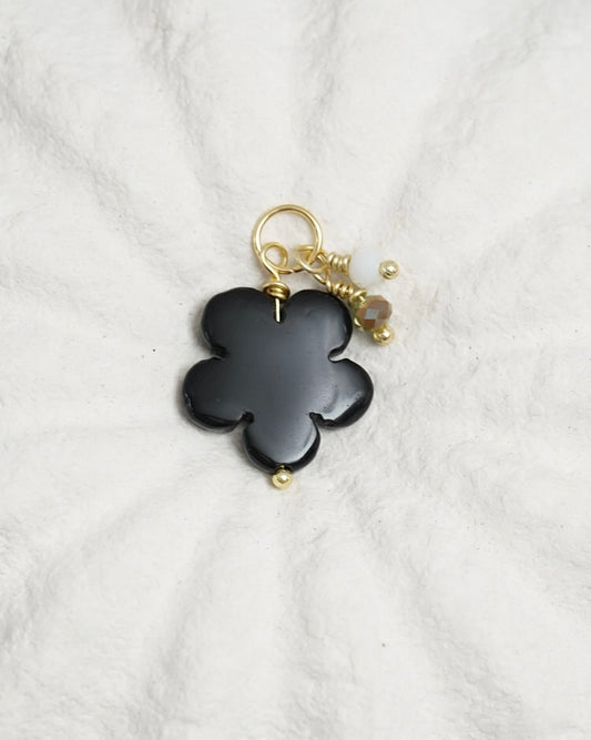 Black Flower Pendant